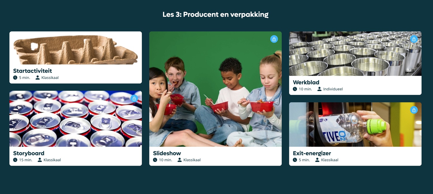Les 3: Producenten en verpakkingen