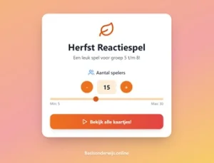 Reactiespel Herfst