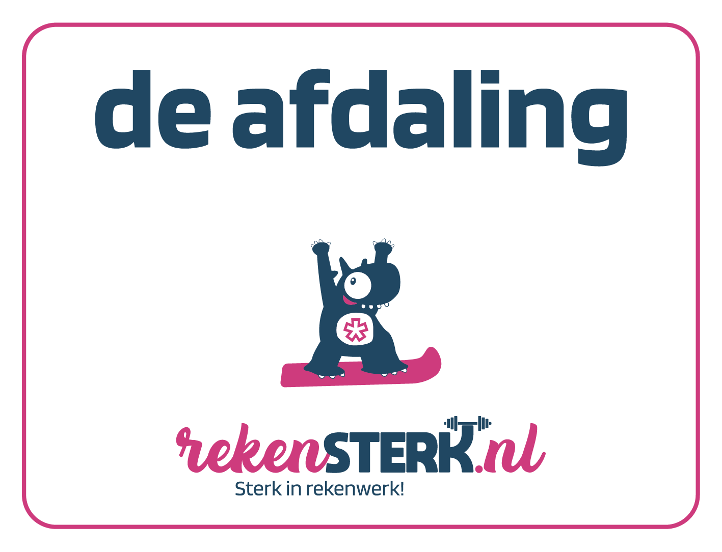 De afdaling - RekenSTERK  