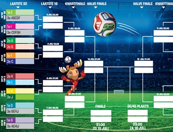 Kidsweek in de Klas - Speelschema van het WK voetbal
